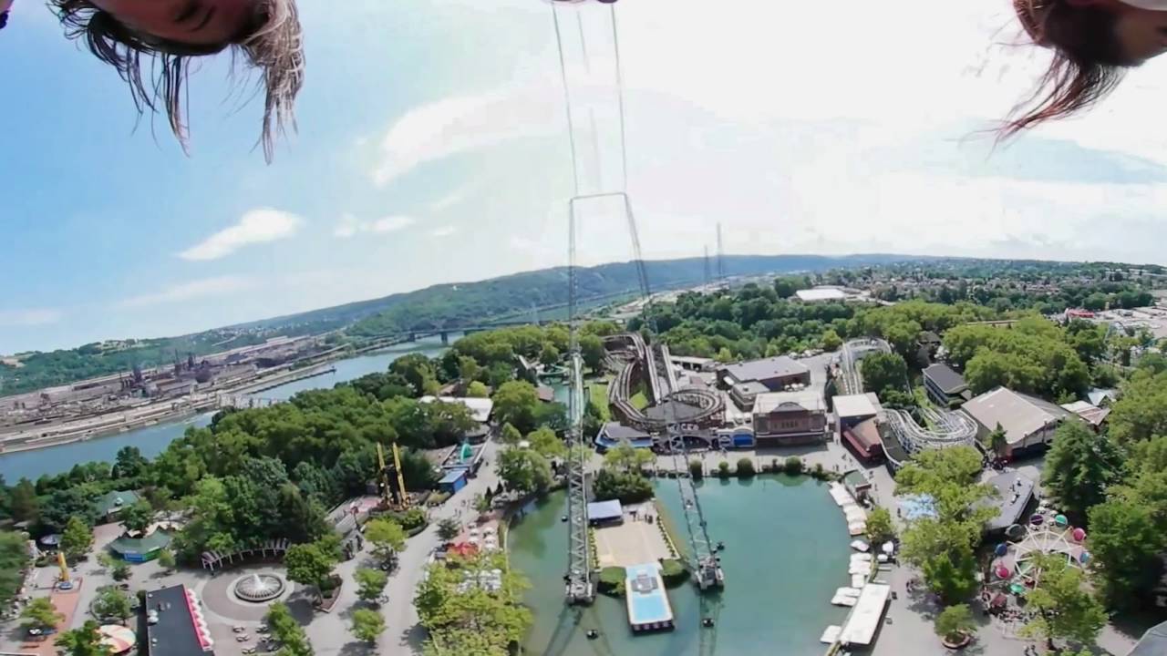 Kennywood Skycoaster 360 POV video
