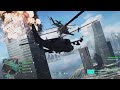 Battlefield 2042 air support with attack helicopter ah64 apache and ka52