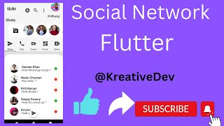 SOCIAL NETWORK APP FLUTTER ANDROID IOS REVIEW KREATIVE DEV FLUTTER