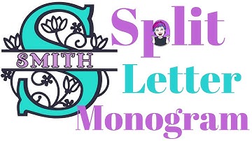 Split Letter Monogram in Cricut Design Space - Live Class