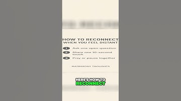 Reconnect! Rebuild Intimacy in Your Marriage #shorts