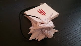 Building Geralt's Medallion out of Paper (The Witcher 3)