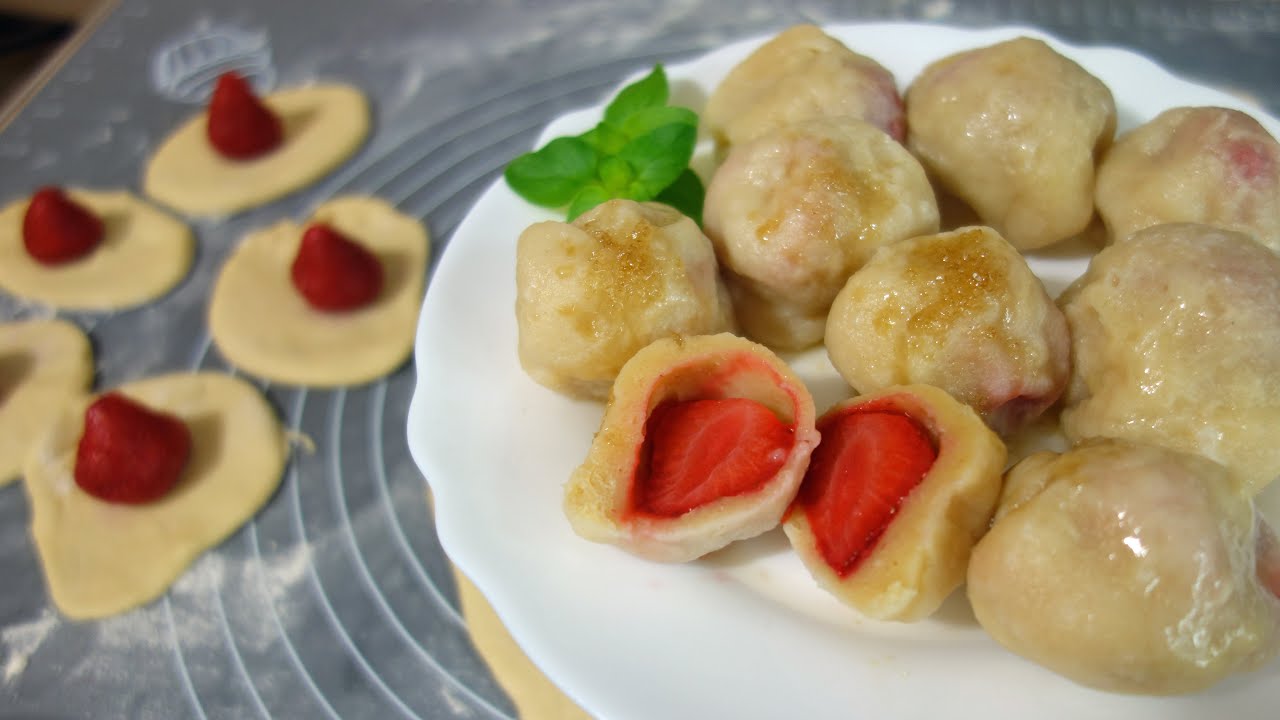 Knedle z truskawkami bez ziemniaków