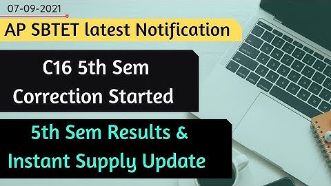 AP Diploma 5th sem Results, Instant Supply Updates
