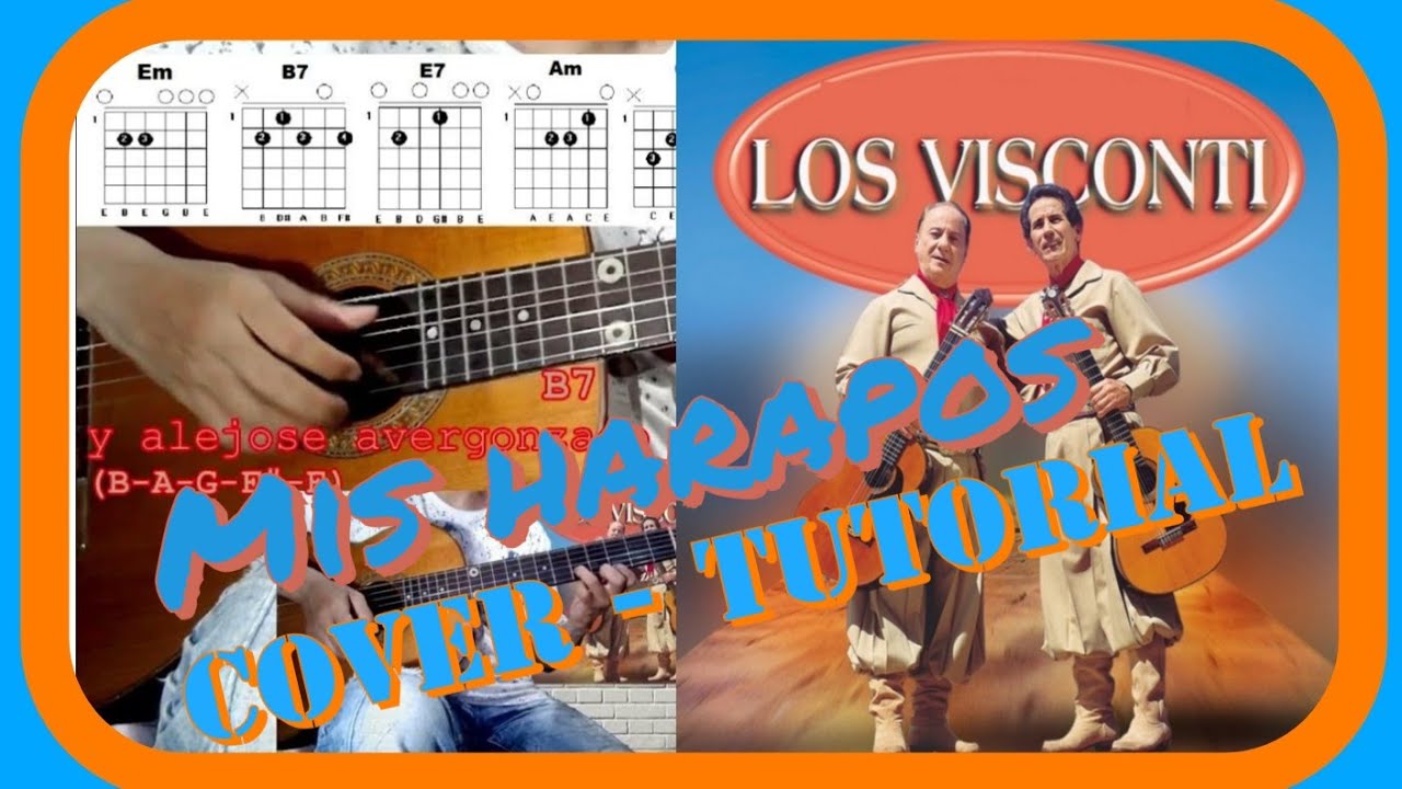 Mis harapos - GUITARRA cover / partitura tablatura | Los visconti + link descarga * GRATIS!