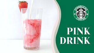 How To Make STARBUCKS PINK DRINK From Scratch - Easy Homemade Recipe