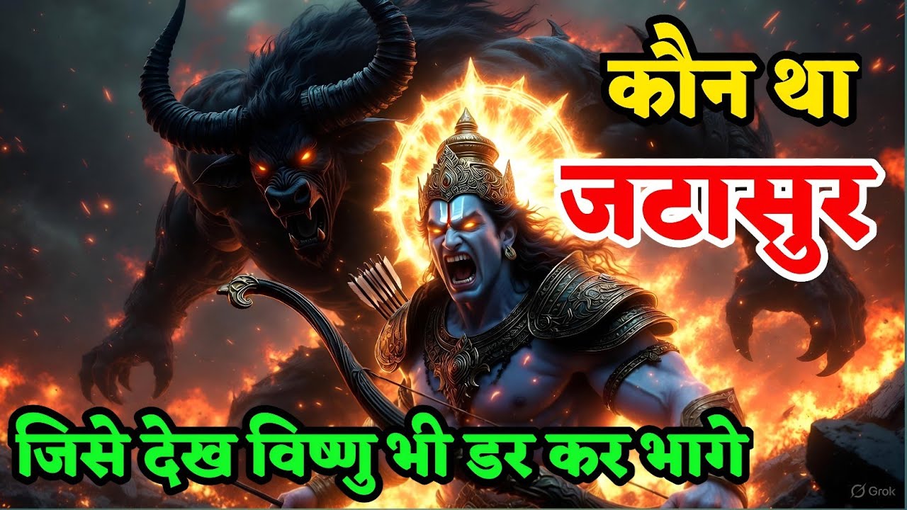 कौन था जटासुर? जिसे देखकर भगवान विष्णु भी डर के भाग गए 😱 | महाभारत रहस्य। #Mahabharat 