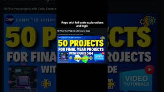 Final Year Project Ideas .. #dsa #projects  #codeprep #dsaquestions #aiprojects
