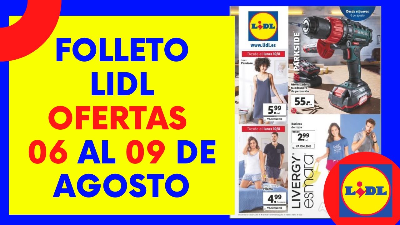 👉LIDL Folleto OFERTAS de esta semana [HERRAMIENTAS ROPA] Catálogo 06 al 09 Agosto 2020 YouTube