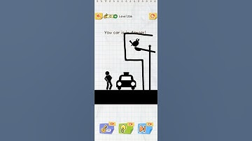 You car is in danger 😲😁draw 2 save level 216 #shorts #youtubeshorts #shortvideo #gaming  #games