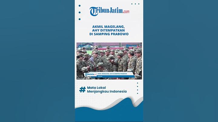 AKMIL MAGELANG, AHY DITEMPATKAN DI SAMPING PRABOWO