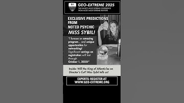 Geo-Extreme 2025 - Exclusive Predictions! Learn more in the description and at www.geo-extreme.org