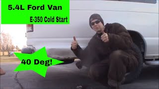 Cold Start Action! 1998 Ford Econoline