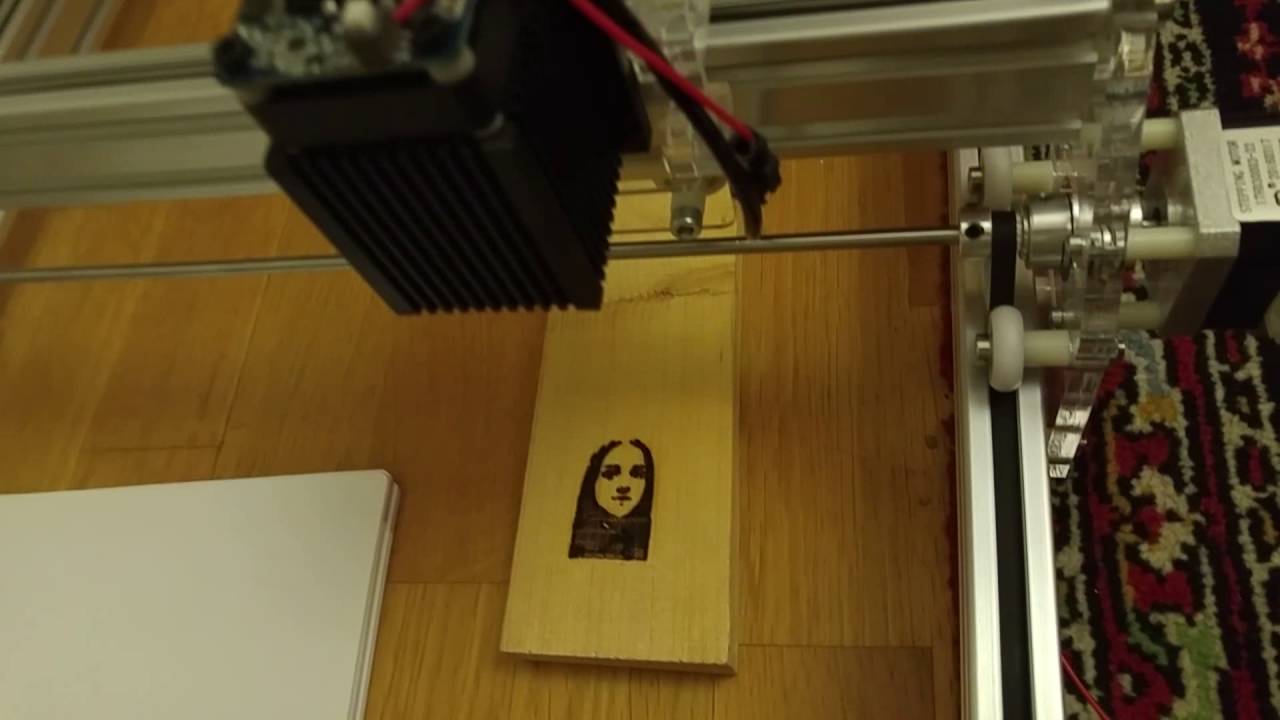 Копия видео "Mini Laser Engraver 5500mw Engraving Area 35*50cm"