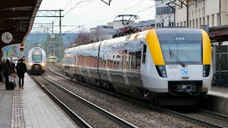 Tåg på Skövde Central / Trainspotting Sweden  March 2022