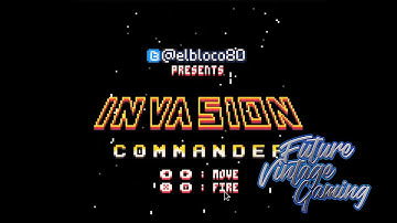 Invasion Commander (Pico-8) Reverse Space Invaders Free Pixel Art Retro Game Demake Attack Alien