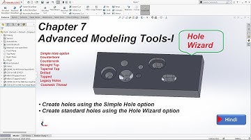 Chapter 7 Hole Wizard and Simple Hole in Solidworks 2020