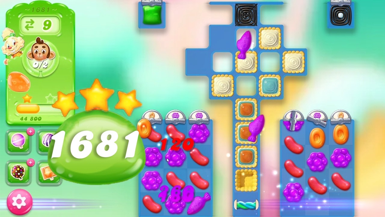 Candy Crush Jelly Saga Level 1681 || 3 Stars 🌟🌟🌟 - YouTube
