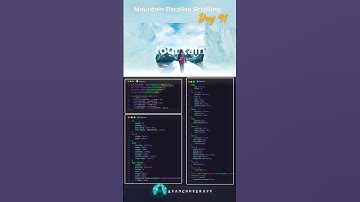 Day-91🔥Stunning Mountain Parallax 🏔️✨#html #css3 #coding #viralshorts #shorts #trending #javascript