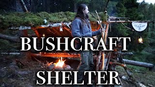 Bushcraft Shelter Build - ASMR Sounds of nature and campfire by Bjorn Outdoors 6,141 views 11 months ago 11 minutes, 27 seconds