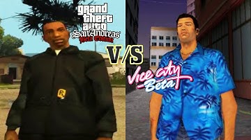 GTA Vice City Vs GTA San Andreas Beta Comparison