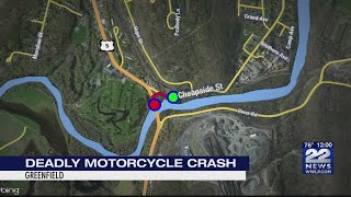 1 dead, 1 injured after motorcycle crash in Greenfield
