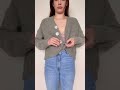 Fashion Hack: Crop your cardigan #shorts #fashionhack