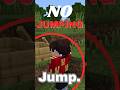 Minecraft But I Can’t Jump 😳 #minecraft #shorts #challenge