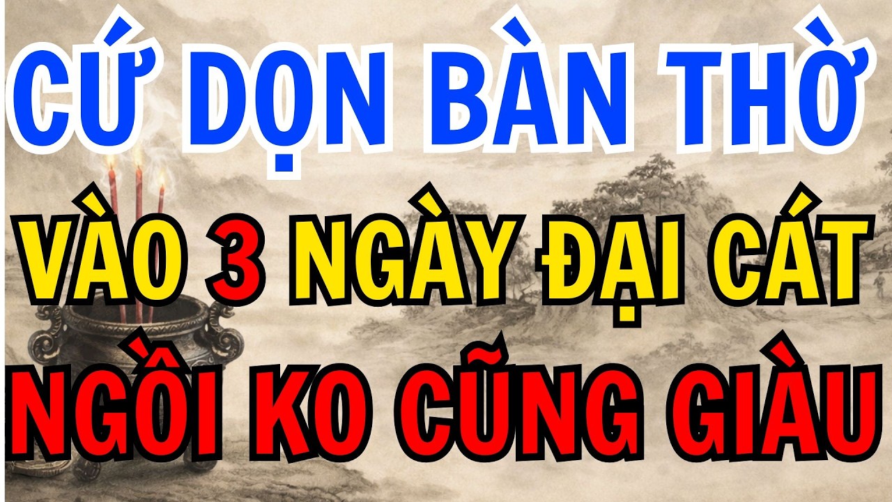 3 Ngày Âm Lịch Nên Dọn Bàn Thờ Trong Tháng: Giữ Nề Nếp Gia Đình, Phúc Khí Tự Tụ - lời phật day