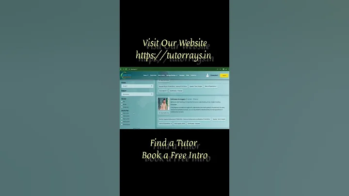 Find a Tutor & Book a Free Intro #shorts  #trending  #onlinetuition