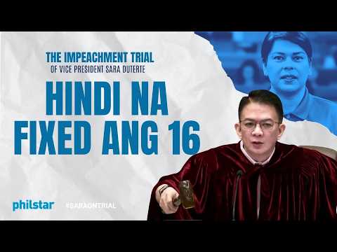 FULL: Voting threshold sa Sara impeachment trial, binago ang interpretasyon ng Senado