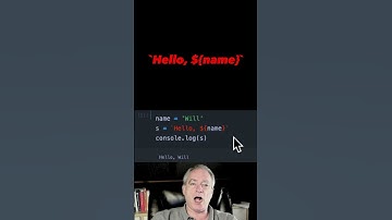 JavaScript equivalent of printf - template strings #javascript #shorts