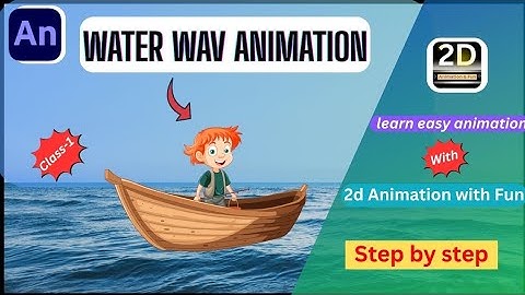 Water Wav Animation/Adobe animate cc tutorial in hindi/adobe character animator/2d animation course