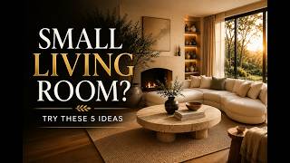 Small Living Room? Try These 5 Ideas | Elegant Designs That Maximize Every Inch. #Home #Homedecor