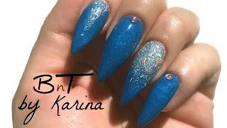 nails acrylic coffin royal nail holographic e074