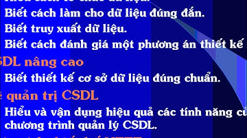 Hệ quản trị cơ sở dữ liệu - Chương 1 - Giới thiệu môn học