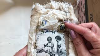 Large GRUNGY Altered File Folder | Summer Fun Tri-Fold Junk Journal
