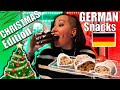 American Tries German Snacks & Candy!!! (Christmas Edition)