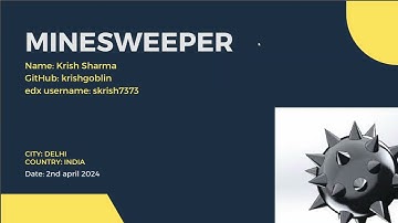 MineSweeper Game made using Python