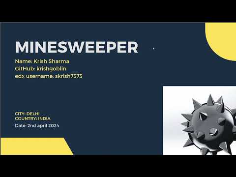 MineSweeper Game made using Python