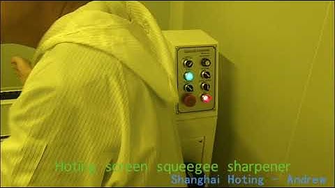 Squeegee sharpener, squeegee sharpening machine, screen printing squeegee sharpener