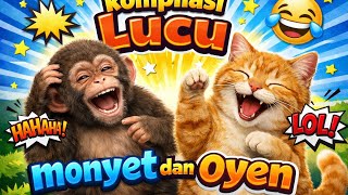 Download Lagu KOMPILASI‼️lucu OYEN dan MONYET😂 MP3