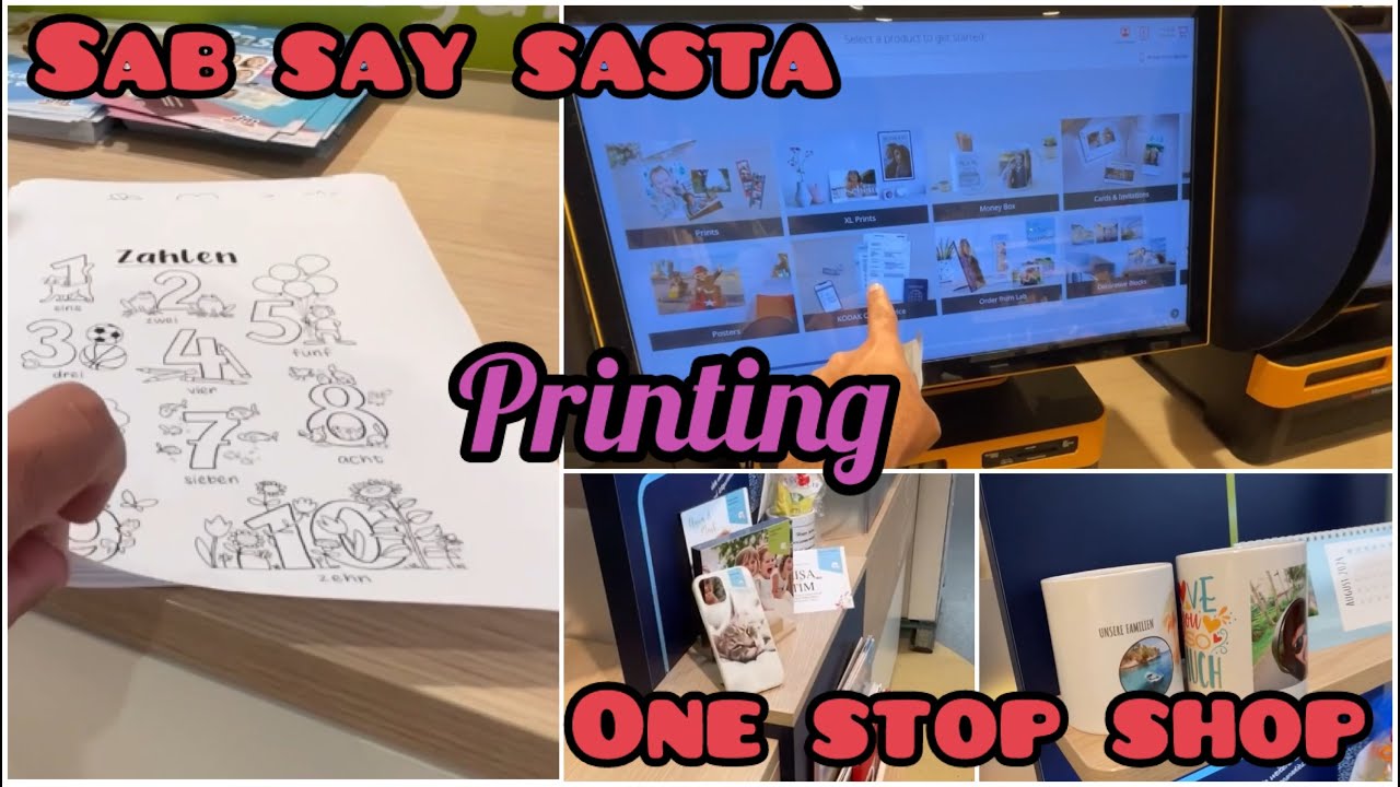 Sab say sasta Printing one stop shop | Tales  | Germany | LifeStyle | Vlog | DM | Cheap Market