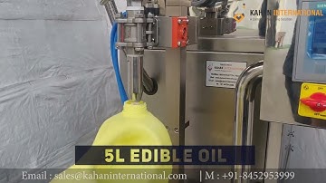 Servo Liquid Filling Machine | Edible Oil Filling Machine(5 Litre)