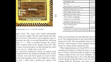 32 Bit×32 Bit Multi precision Razor-Based Dynamic Voltage Scaling