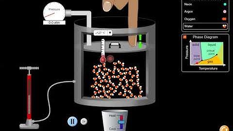 "Phase Changes" Simulation Demo (PHET "States of Matter: Basics" Simulator)
