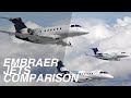 Top 5 Embraer Executive Jets Comparison 2021-2022 | Price & Specs