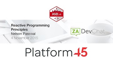 Reactive Programming Principles by Nelson Pascoal - Jozi.rb