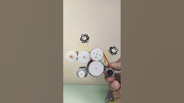 rangkaian generator mini prototype konsep gear plastik Arduino yang mudah di dapat