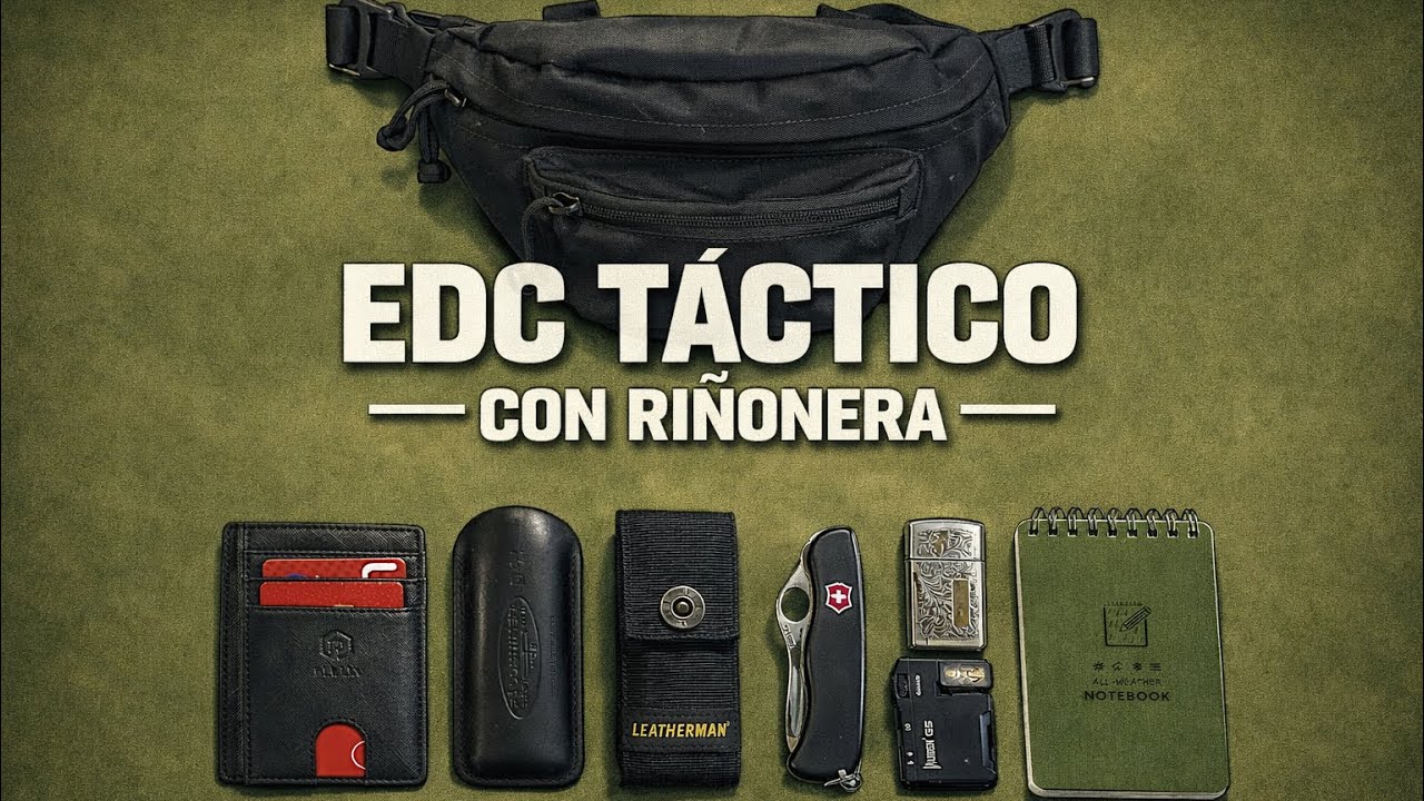 EDC TÁCTICO CON RIÑONERA | Discreto, cómodo y ligero. #edc #edcknife #edctools 